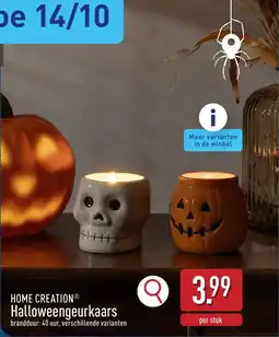 ALDI Home Creation Halloweengeurkaars aanbieding