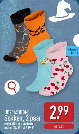 ALDI Up2fashion Sokken, 2 paar aanbieding