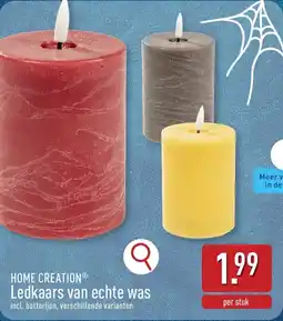 ALDI Home Creation Ledkaars van echte was aanbieding
