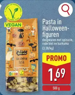 ALDI Pasta in Halloween figuren aanbieding