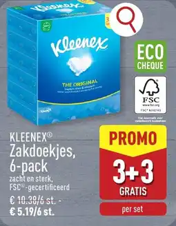 ALDI Kleenex Zakdoekjes 6-pack aanbieding