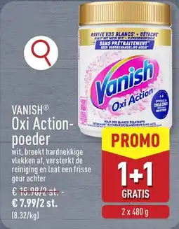 ALDI Vanish Oxi Action poeder aanbieding