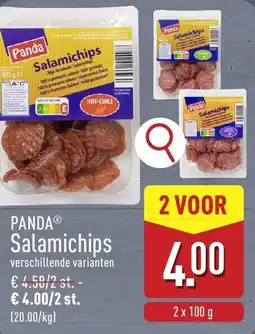 ALDI Panda Salamichips aanbieding