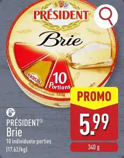 ALDI Président brie aanbieding