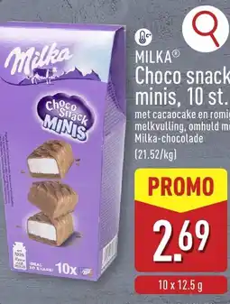 ALDI Milka choco snack minis aanbieding