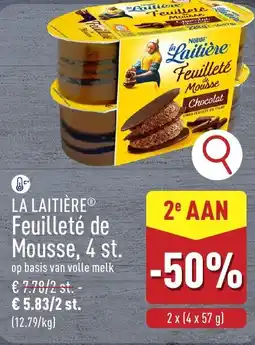 ALDI La laitière feuilleté de mousse aanbieding