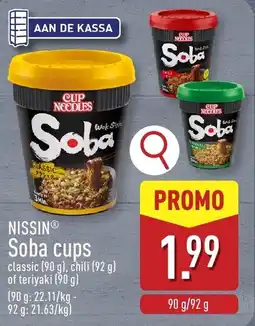 ALDI Nissin soba cups aanbieding