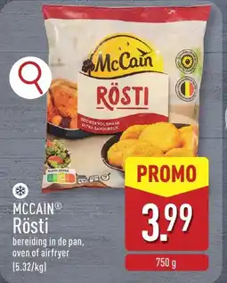 ALDI Mccain rösti aanbieding