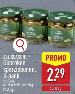 ALDI All seasons gebroken sperziebonen aanbieding