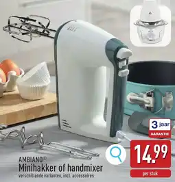 ALDI Ambiano minihakker of handmixer aanbieding