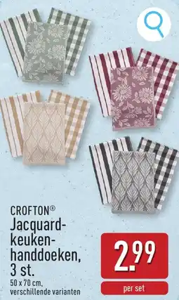 ALDI Crofton jacquard keuke handdoeken, aanbieding