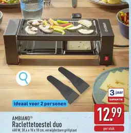 ALDI Ambiano Raclettetoestel duo aanbieding