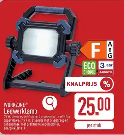 ALDI Workzone ledwerklamp aanbieding