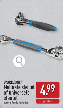 ALDI Workzone multiratelsleutel of universele sleutel aanbieding