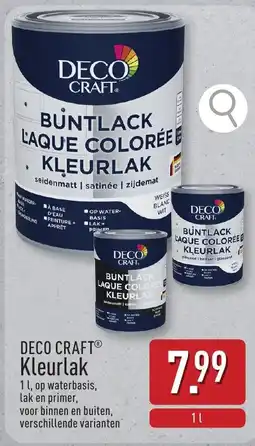 ALDI Deco craft kleurlak aanbieding