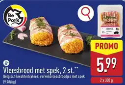 ALDI Vleesbrood met spek aanbieding