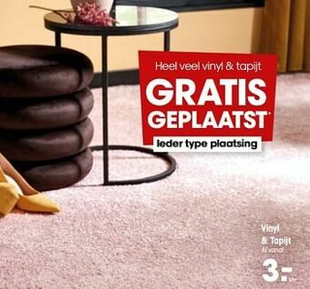Kwantum Vinyl + tapijt aanbieding