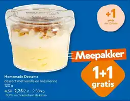 OKay Homemade Desserts dessert met vanille en brésilienne aanbieding