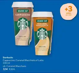 OKay starbucks cappuccino caramel macchiato of latte aanbieding