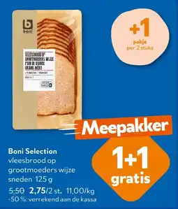 OKay Boniselection vleesbrood op grootmoeders wijze sneden aanbieding