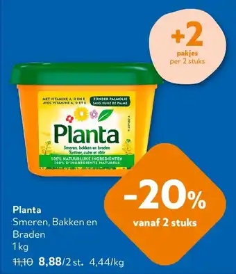 Planta Smeren, Bakken en Braden