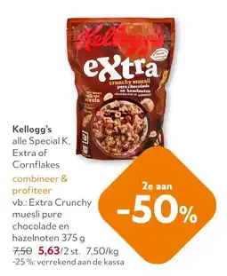 OKay Kellogg's extra crunchy muesli aanbieding
