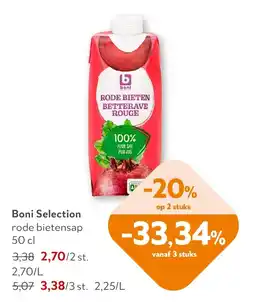 OKay Boni Selection rode bietensap aanbieding