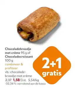 OKay Chocoladebroodje met crème aanbieding