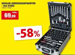 Hubo Gevulde gereedschapskoffer aanbieding