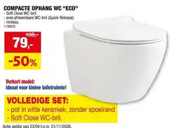 Hubo Compacte ophang wc eco aanbieding