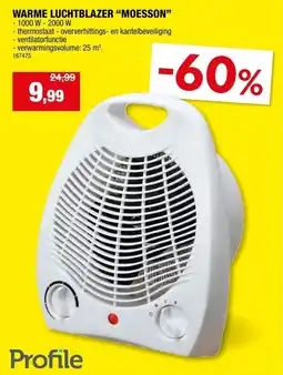 Hubo Warme luchtblazer moesson aanbieding