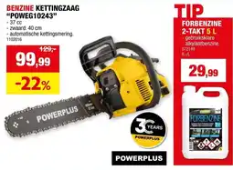 Hubo Benzine kettingzaag powerplus aanbieding