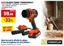 Hubo Accu blazer turbo aanbieding