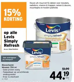 GAMMA Levis simply refresh aanbieding