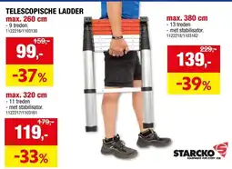 Hubo Telescopische ladder aanbieding