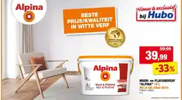 Hubo Muur & Plafondverf Alpina aanbieding