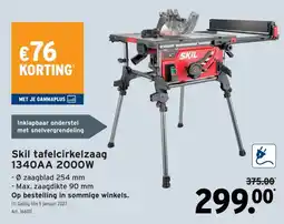 GAMMA Skil tafelcirkelzaag aanbieding