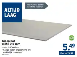 GAMMA Gipsplaat aanbieding