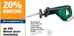 GAMMA Bosch accu-toestellen aanbieding