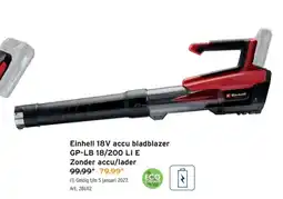 GAMMA Einhell 18V accu bladblazer aanbieding