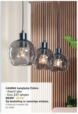 GAMMA Gamma hanglamp esfera aanbieding