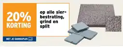 GAMMA sierbestrating grind en split aanbieding