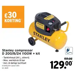 GAMMA Stanley compressor aanbieding