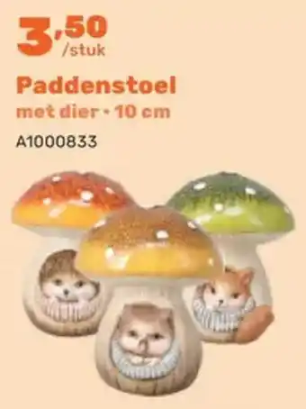 Paddenstoel met dier