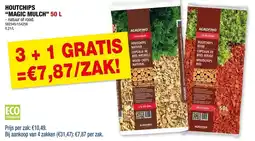 Hubo Houtchips magic mulch aanbieding