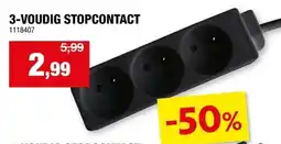 Hubo 3-voudig stopcontact aanbieding