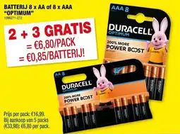 Hubo Batterij 8 x AA of 8 x AAA aanbieding