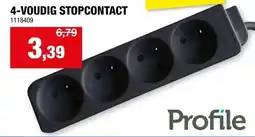Hubo 4-voudig stopcontact aanbieding