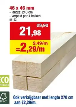Hubo Balken aanbieding