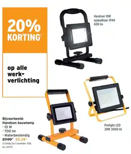 GAMMA Handson bouwlamp aanbieding